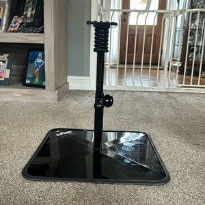 Cheerful athletics fly right stunt stand